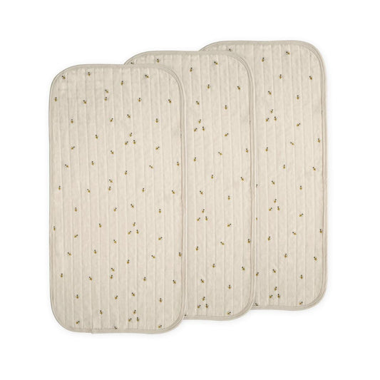 Mushie Changing Pad Liner 3-Pack - Bees Combo - MCPL-1008