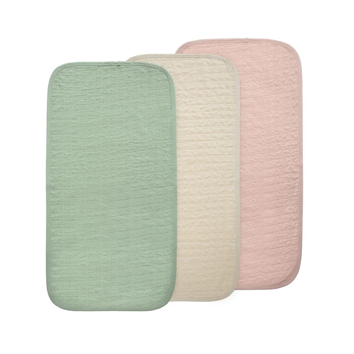 Mushie Changing Pad Liner 3-Pack - Blush Combo - MCPL-1001