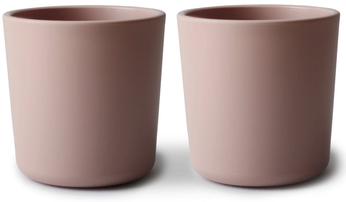 Mushie Dinnerware Cups for Kids, Set of 2 - Blush - MDC-316