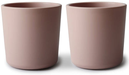 Mushie Dinnerware Cups for Kids, Set of 2 - Blush - MDC-316