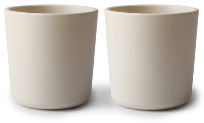 Mushie Dinnerware Cups for Kids, Set of 2 - Ivory - MDC-315