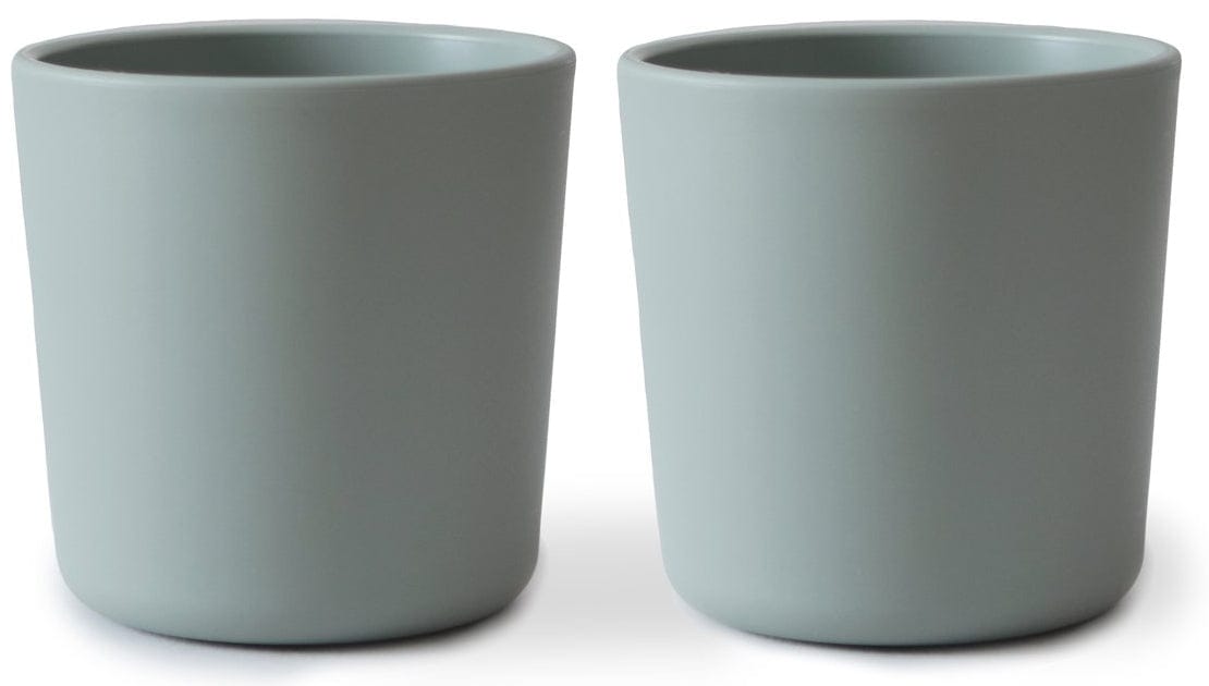 Mushie Dinnerware Cups for Kids, Set of 2 - Sage - MDC-319