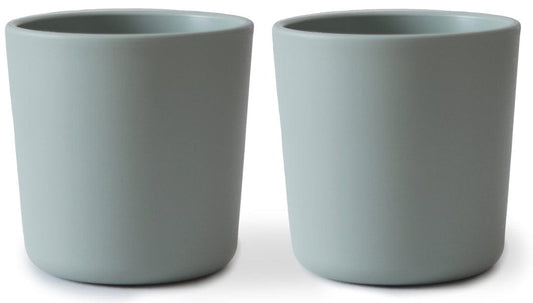 Mushie Dinnerware Cups for Kids, Set of 2 - Sage - MDC-319