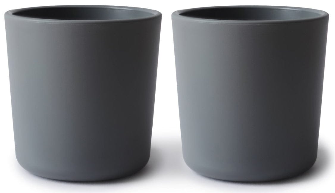 Mushie Dinnerware Cups for Kids, Set of 2 - Smoke - MDC-313