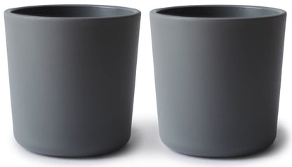 Mushie Dinnerware Cups for Kids, Set of 2 - Smoke - MDC-313