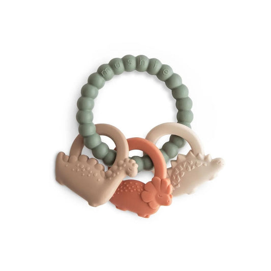 Mushie Dino Teething Ring - MTR-102