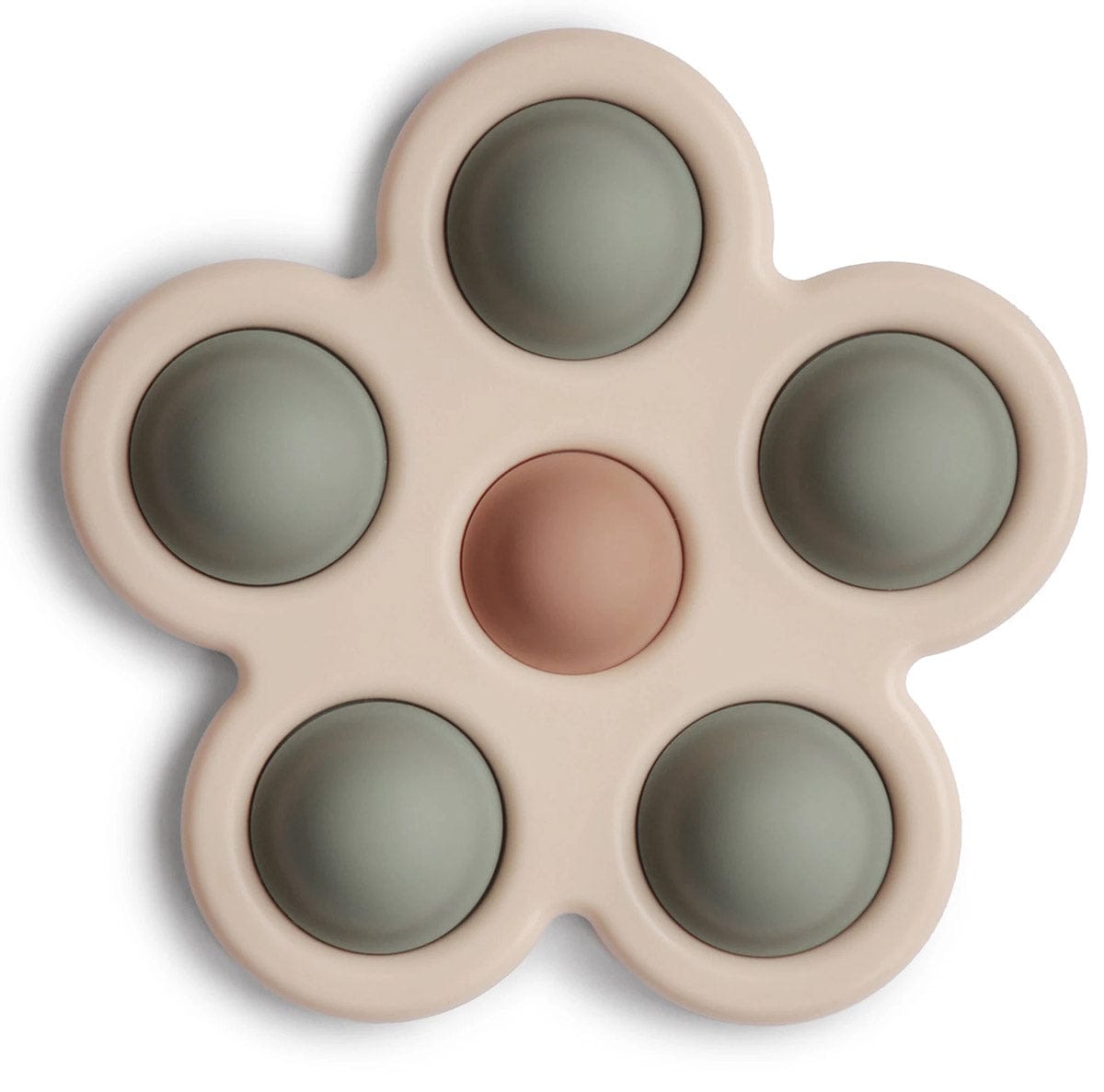 Mushie Flower Press Toy - Dried Thyme / Natural / Shifting Sand - MDT-1001