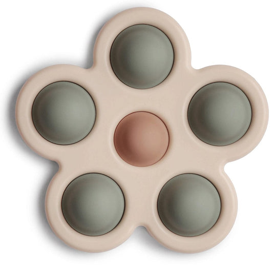 Mushie Flower Press Toy - Dried Thyme / Natural / Shifting Sand - MDT-1001