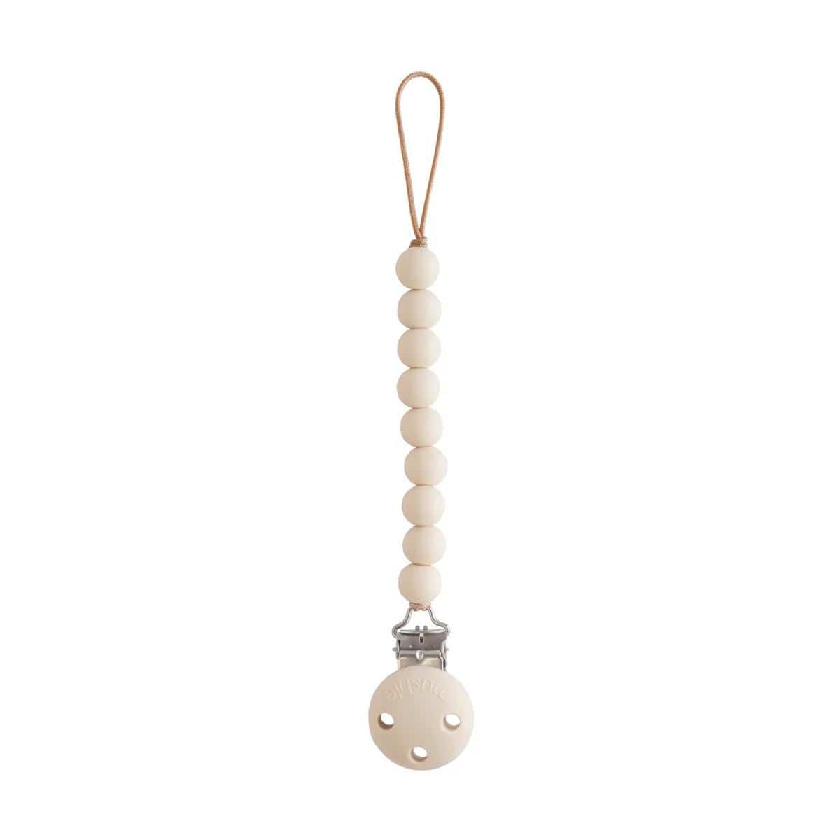 Mushie Hera Silicone Pacifier Clip - Shifting Sands - SMPC-3006