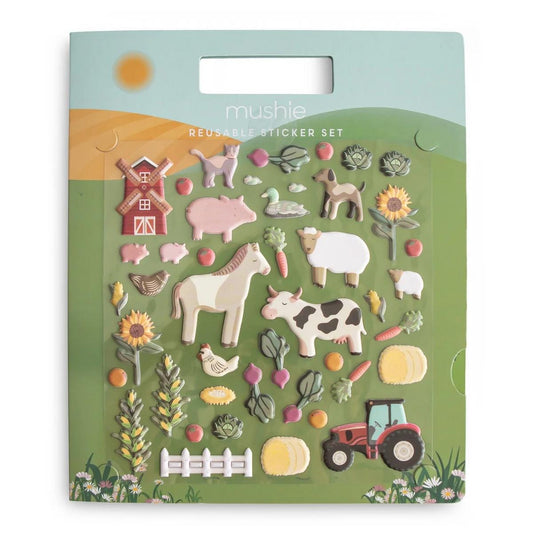 Mushie Reusable Sticker Set - Farm - RSS-1003