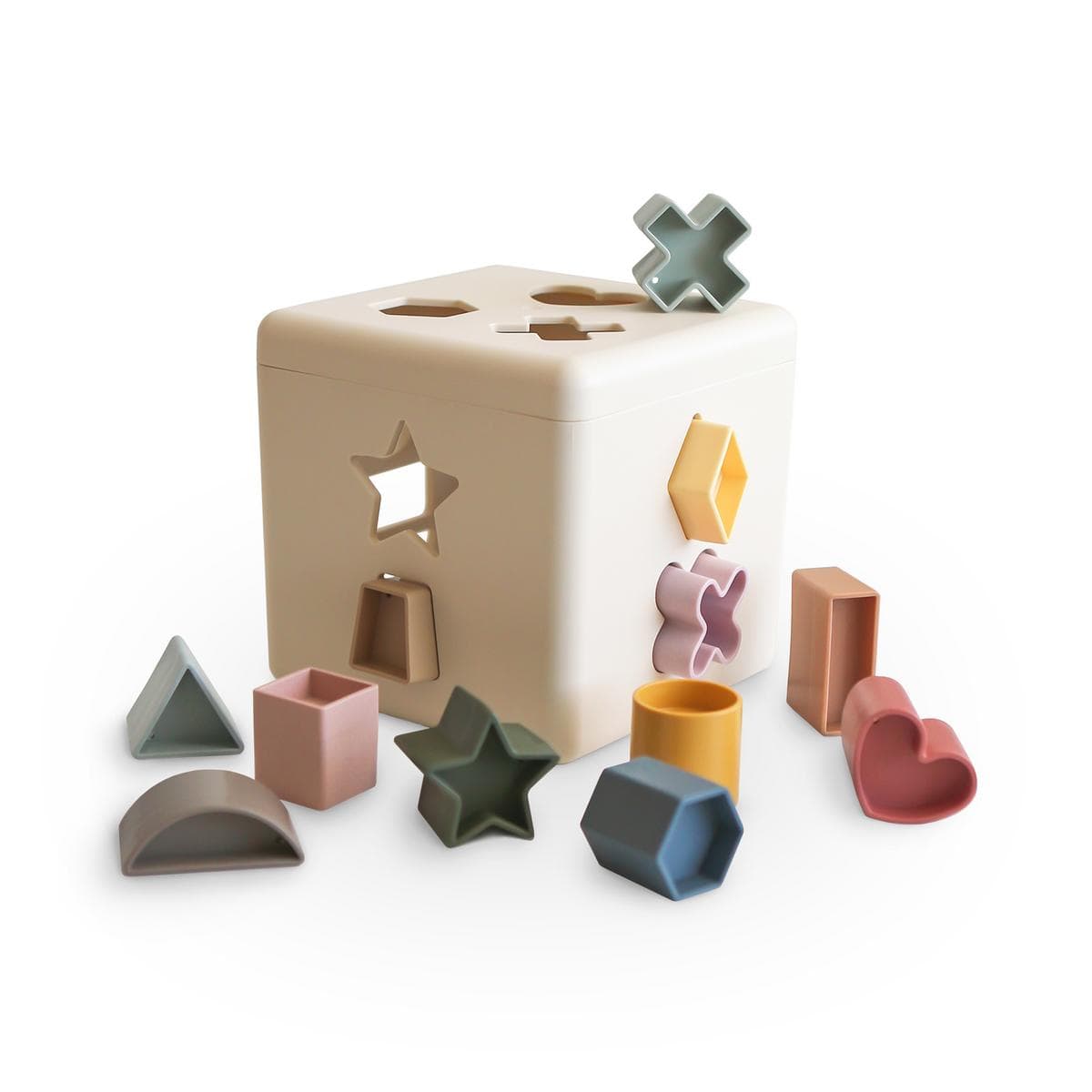 Mushie Shape Sorting Box - Original - MSSB-1001