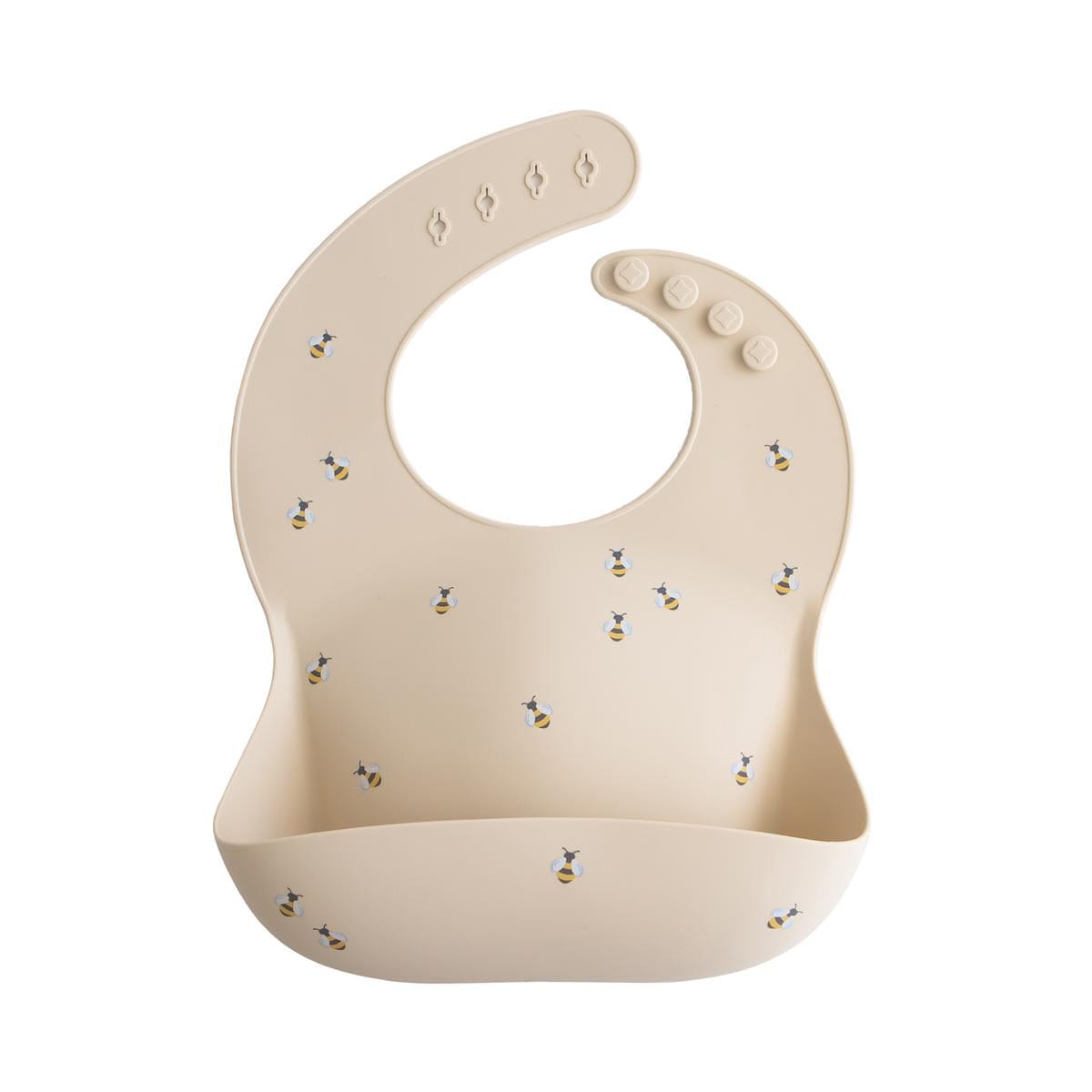 Mushie Silicone Baby Bib - Bees - SB-1053