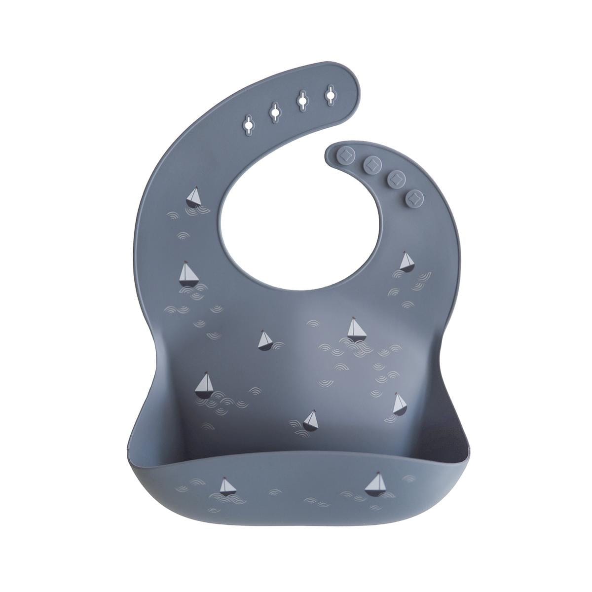 Mushie Silicone Baby Bib - Boats - SB-1047