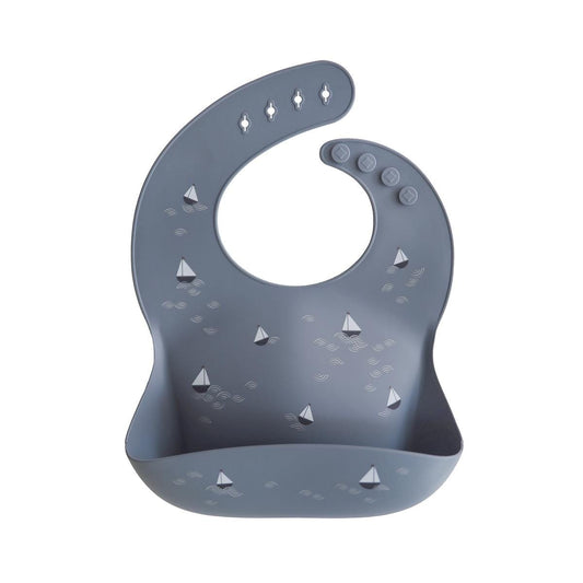 Mushie Silicone Baby Bib - Boats - SB-1047