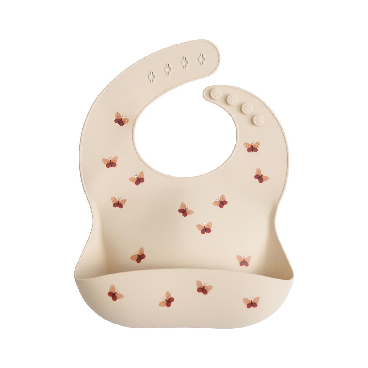 Mushie Silicone Baby Bib - Butterflies - SB-1052