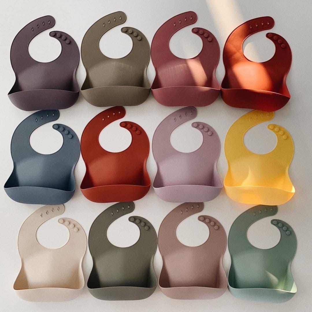 Mushie Silicone Baby Bib - Cherries - SB-1025