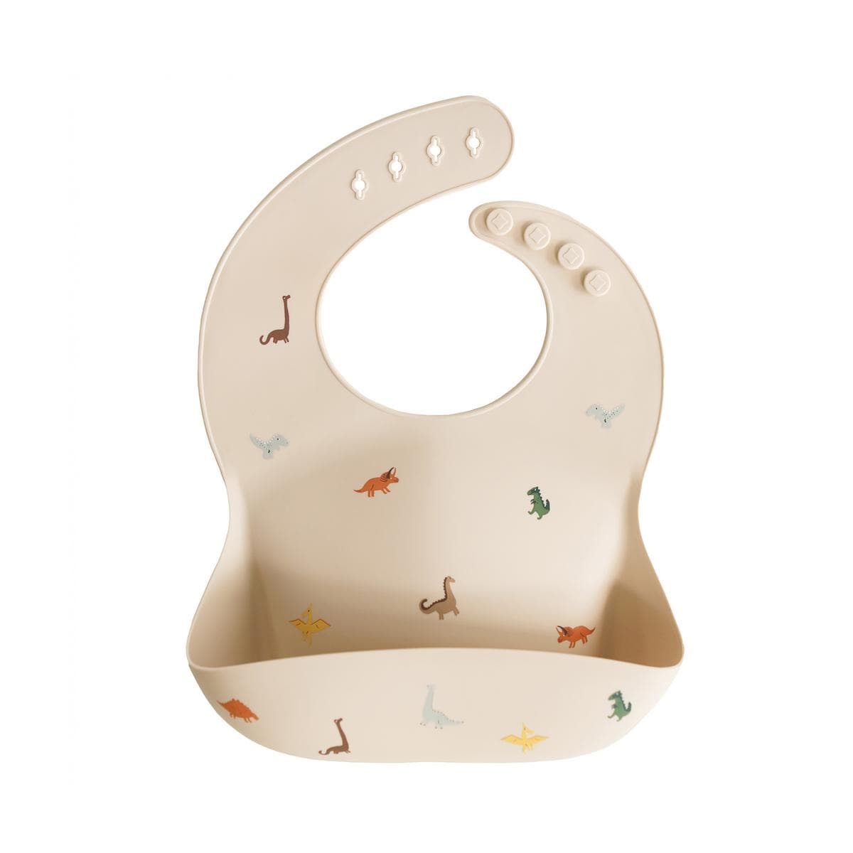 Mushie Silicone Baby Bib - Dinosaurs - SB-1045