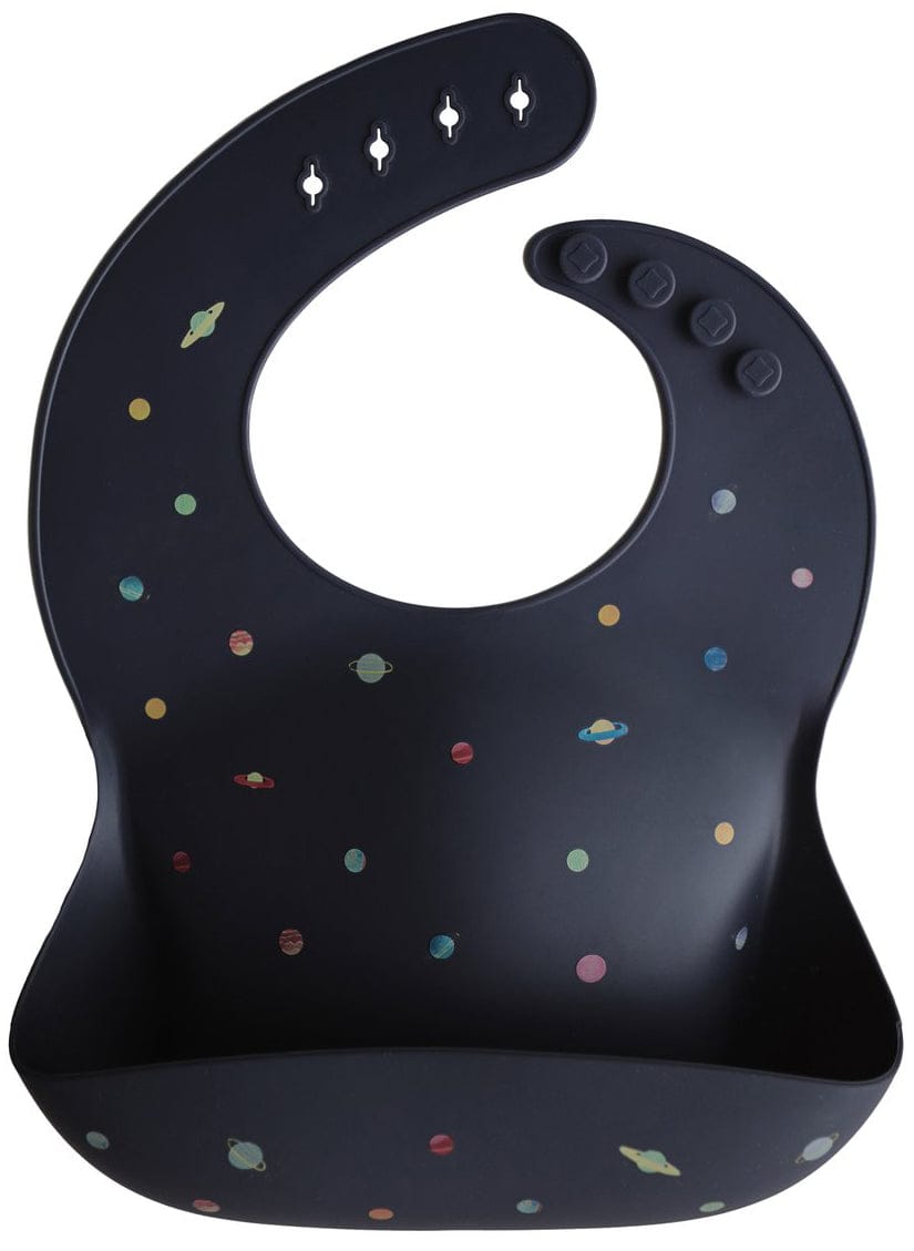 Mushie Silicone Baby Bib - Planets - SB-1018