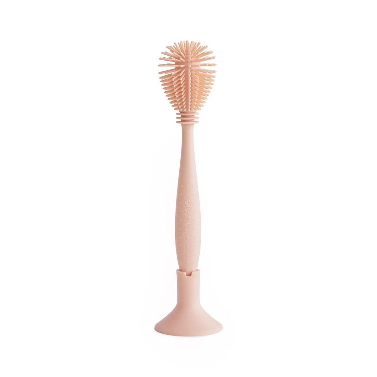 Mushie Silicone Baby Bottle Brush - Blush - MSBB-1003