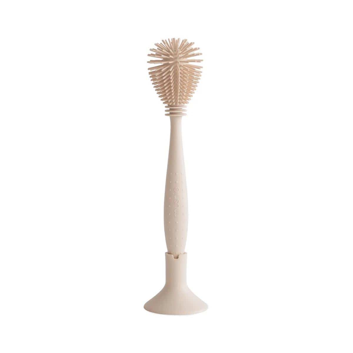 Mushie Silicone Baby Bottle Brush - Shifting Sand - MSBB-1002