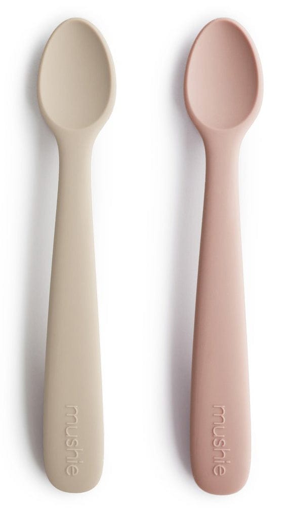 Mushie Silicone Feeding Spoon - Blush / Shifting Sand - MSS-202