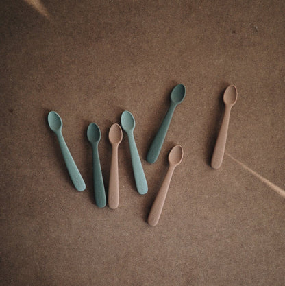 Mushie Silicone Feeding Spoon - Dried Thyme / Natural - MSS-201