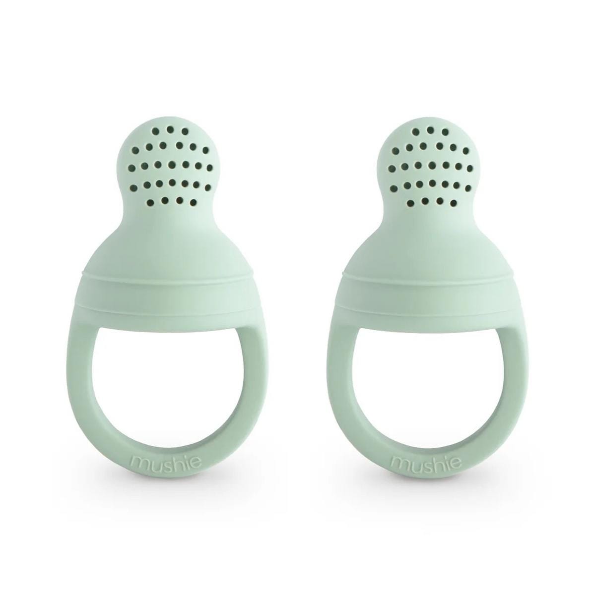 Mushie Silicone Fresh Food Feeder 2-Pack - Cambridge Blue - SFFF-1004