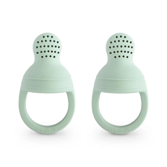 Mushie Silicone Fresh Food Feeder 2-Pack - Cambridge Blue - SFFF-1004