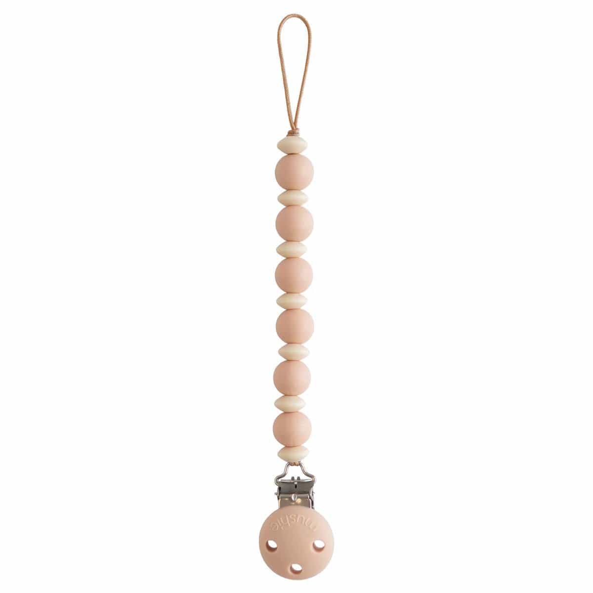 Mushie Silicone Pacifier Clip - Luna Blush - SMPC-4002