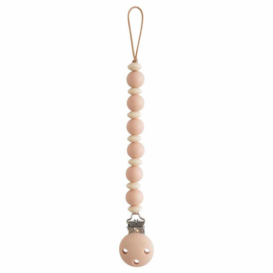 Mushie Silicone Pacifier Clip - Luna Blush - SMPC-4002