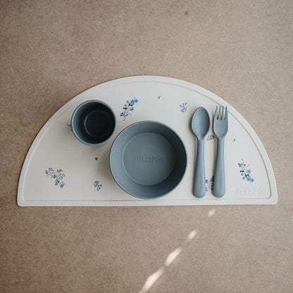 Mushie Silicone Place Mat - Lilac Flowers - MPM-407