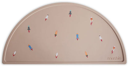 Mushie Silicone Place Mat - Rocket Ships - MPM-404