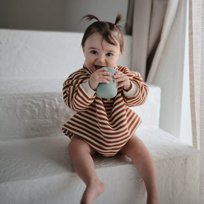 Mushie Silicone Sippy Cup - Cambridge Blue - SC-102