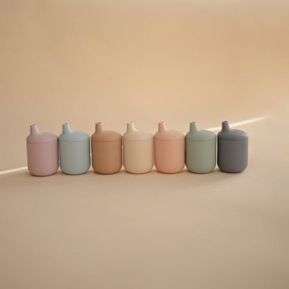 Mushie Silicone Sippy Cup - Powder Blue - SC-107