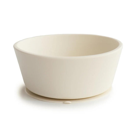Mushie Silicone Suction Bowl - Ivory - MSB-20007