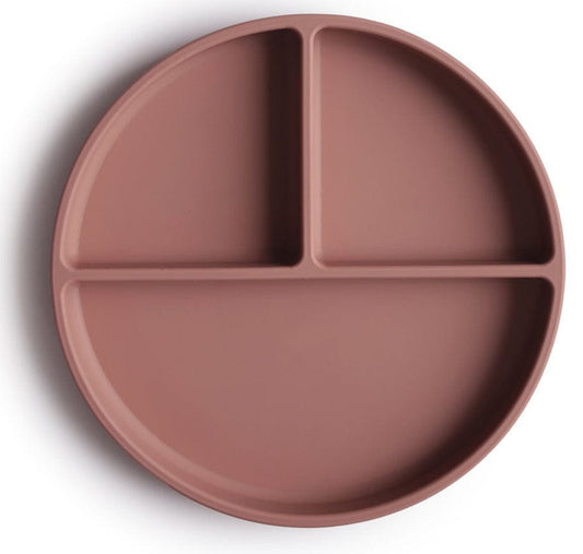 Mushie Silicone Suction Plate - Cloudy Mauve - MSP-20010