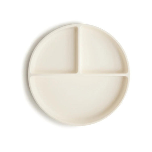 Mushie Silicone Suction Plate - Ivory - MSP-20013