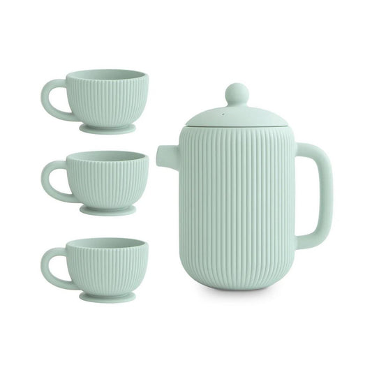 Mushie Silicone Tea Play Set - Cambridge Blue - MSTS-1003
