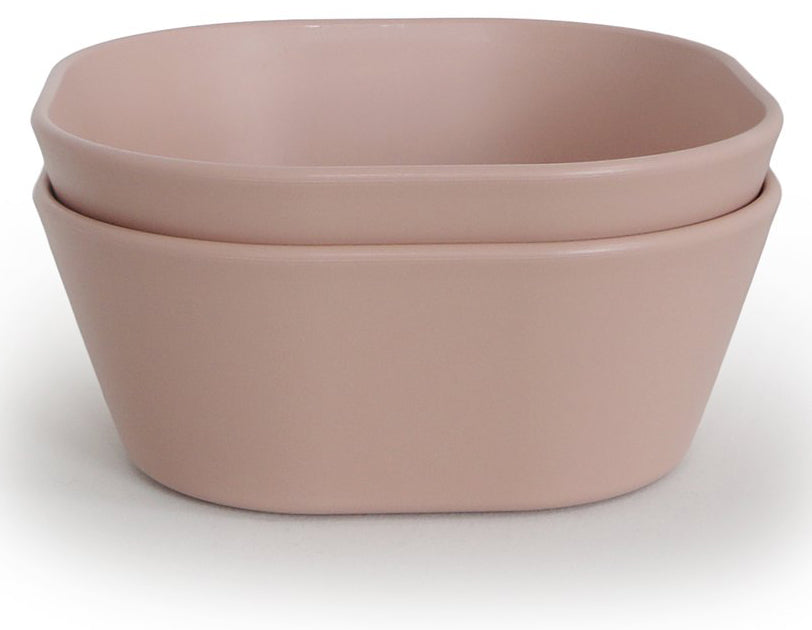 Mushie Square Dinnerware Bowls, Set of 2 - Blush - DBS-7004