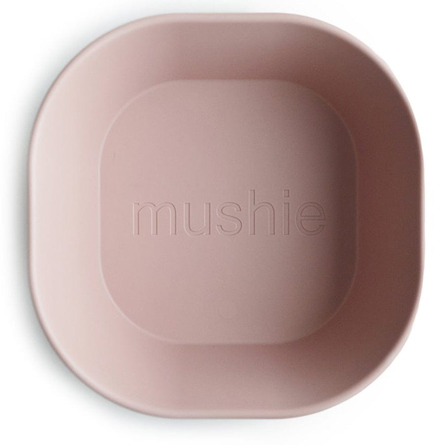Mushie Square Dinnerware Bowls, Set of 2 - Blush - DBS-7004