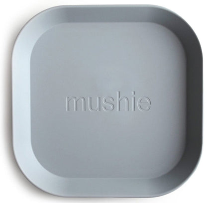 Mushie Square Dinnerware Plates, Set of 2 - Cloud - DPS-8005