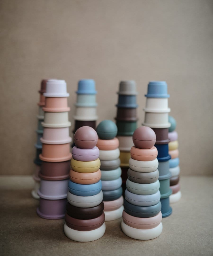 Mushie Stacking Ring Toy - Rustic - MSR-1002
