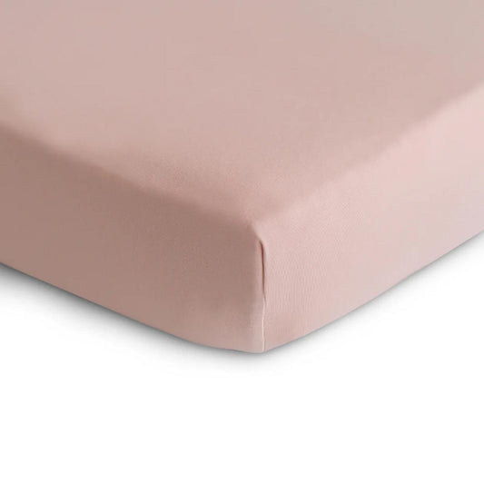 Mushie Stretchy Crib Sheet - Blush - SCS-1003