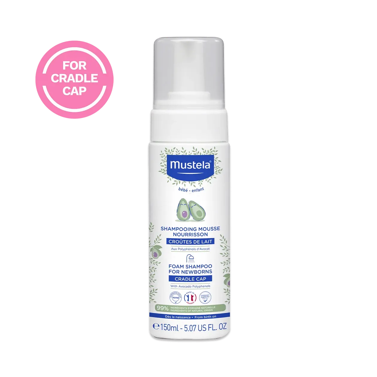 Mustela Foam Shampoo for Newborns - 5 oz - 1242-M