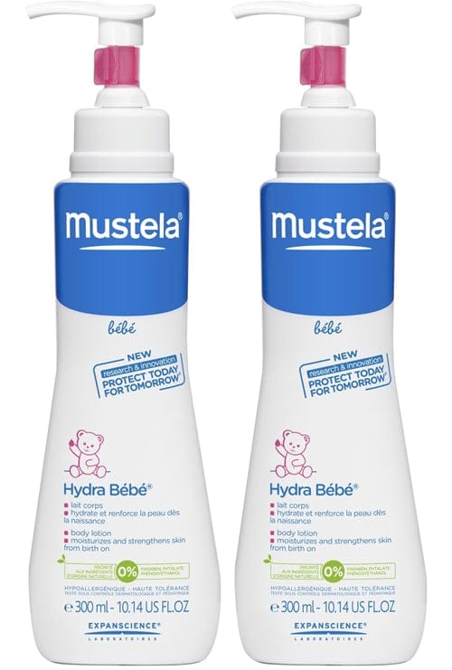 Mustela Hydra Bébé Body Lotion, 10.1 oz - 2 Pack - 1222-2PK