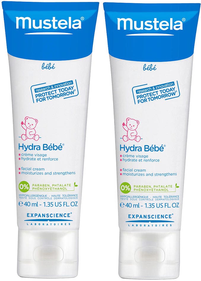 Mustela Hydra Bebe Facial Cream, 1.35oz - 2 Pack - 1221-2PK