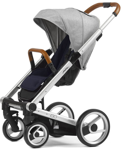 Mutsy Igo Stroller, Pure Collection - Silver/Fog - IGOSPUFOG