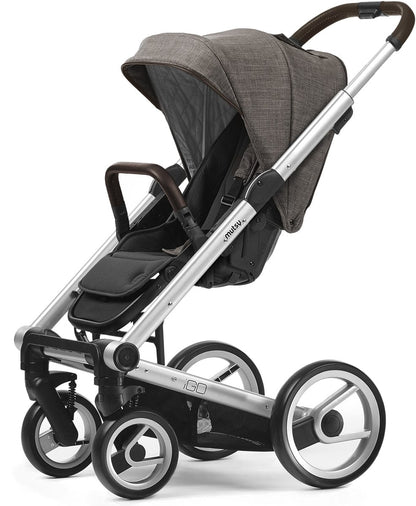 Mutsy Igo Stroller, Farmer Collection - Silver/Earth - IGOSFAEARTH