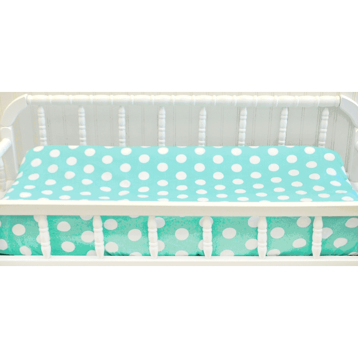 My Baby Sam Pixie Baby Aqua Contour Changing Pad Cover - CP167