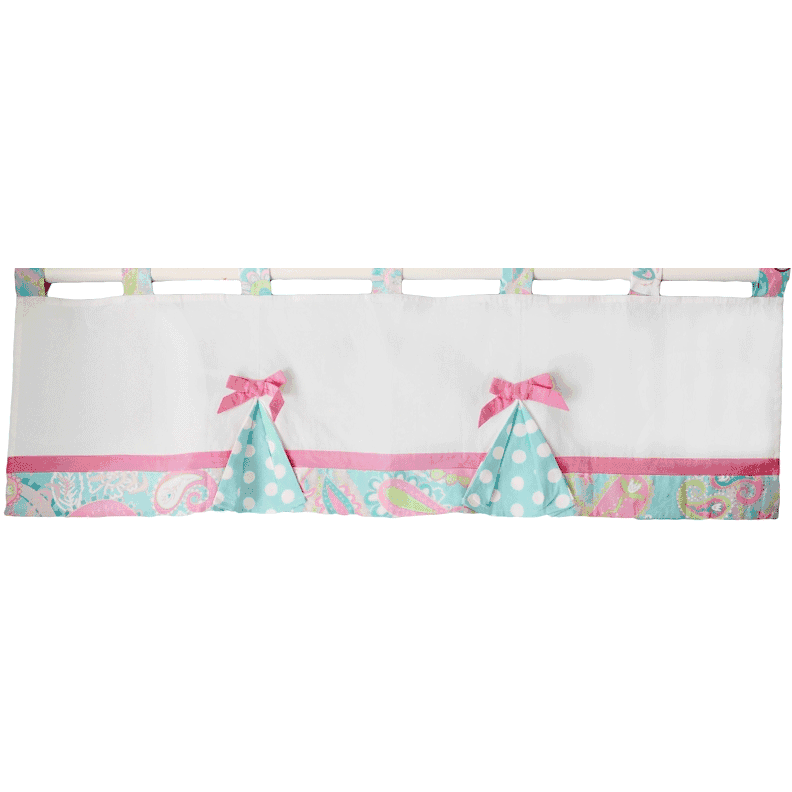 My Baby Sam Pixie Baby Aqua Window Valance - CV167